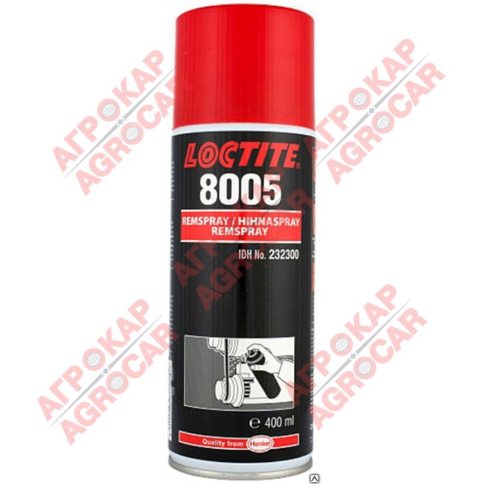 Противоскользящее покрытие для ремней, спрей Loctite 8005 (400мл) - ТМ Loctite в agro-car.com.ua